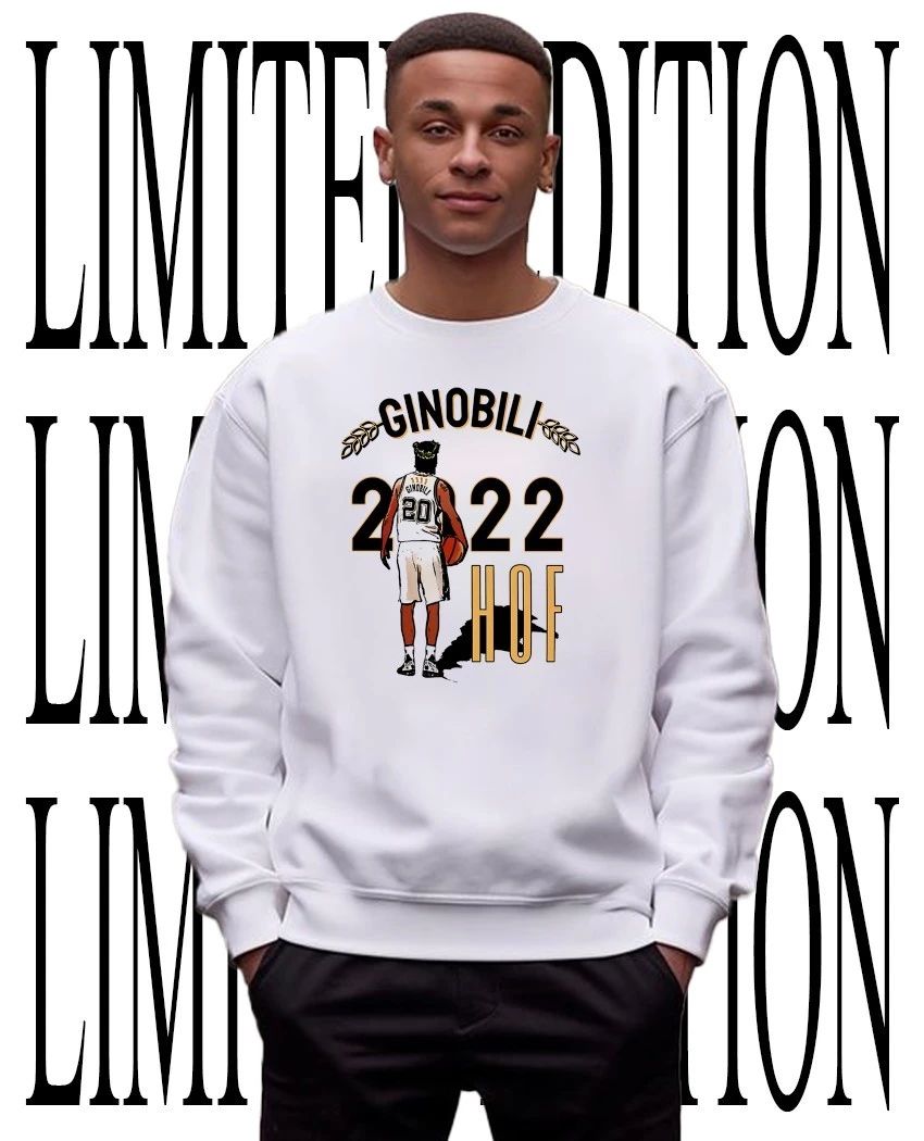 Manu Ginobili #20 San Antonio Spurs NBA 2022 Hall of Fame shirt