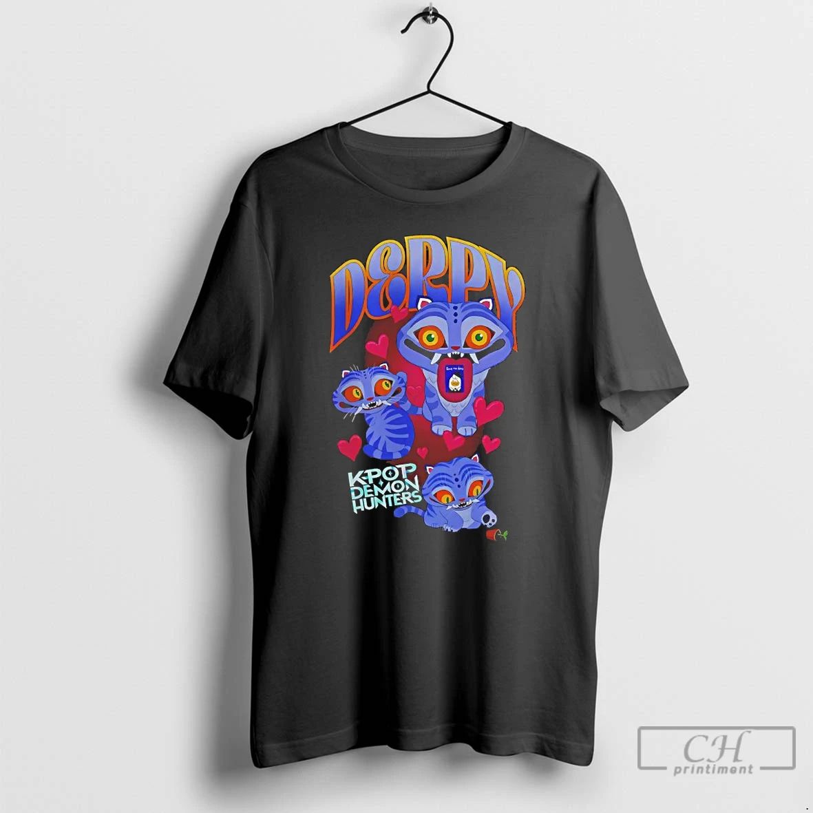 Premium Kpop Demon Hunters Derpy Collage T Shirts