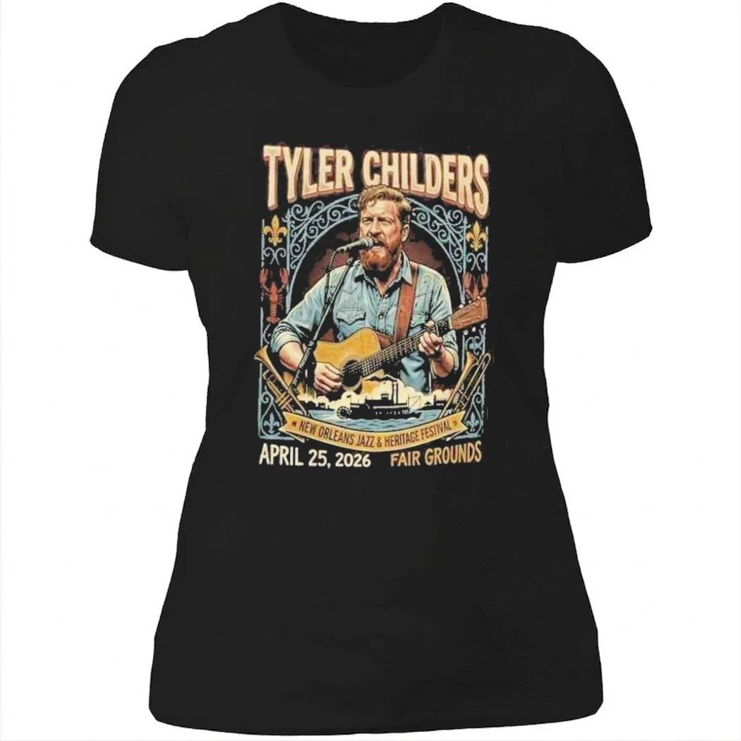 Tyler Childers New Orleans Jazz And Heritage Festival April 25 2026 Fair Grounds Retro Americana Shirt