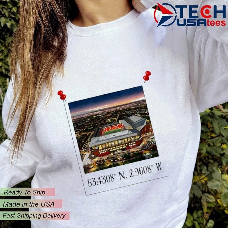 Anfield Coordinates Liverpool Stadium shirt