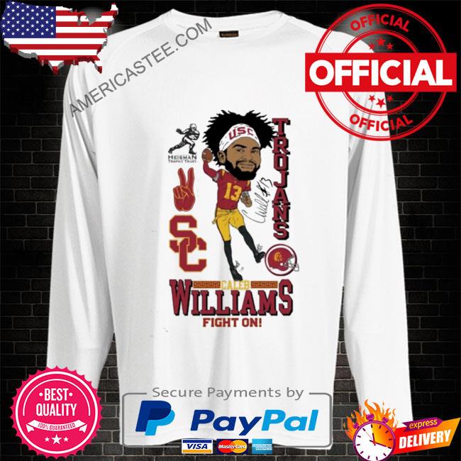 Usc trojans caleb williams youth 2022 heisman trophy winner shirt