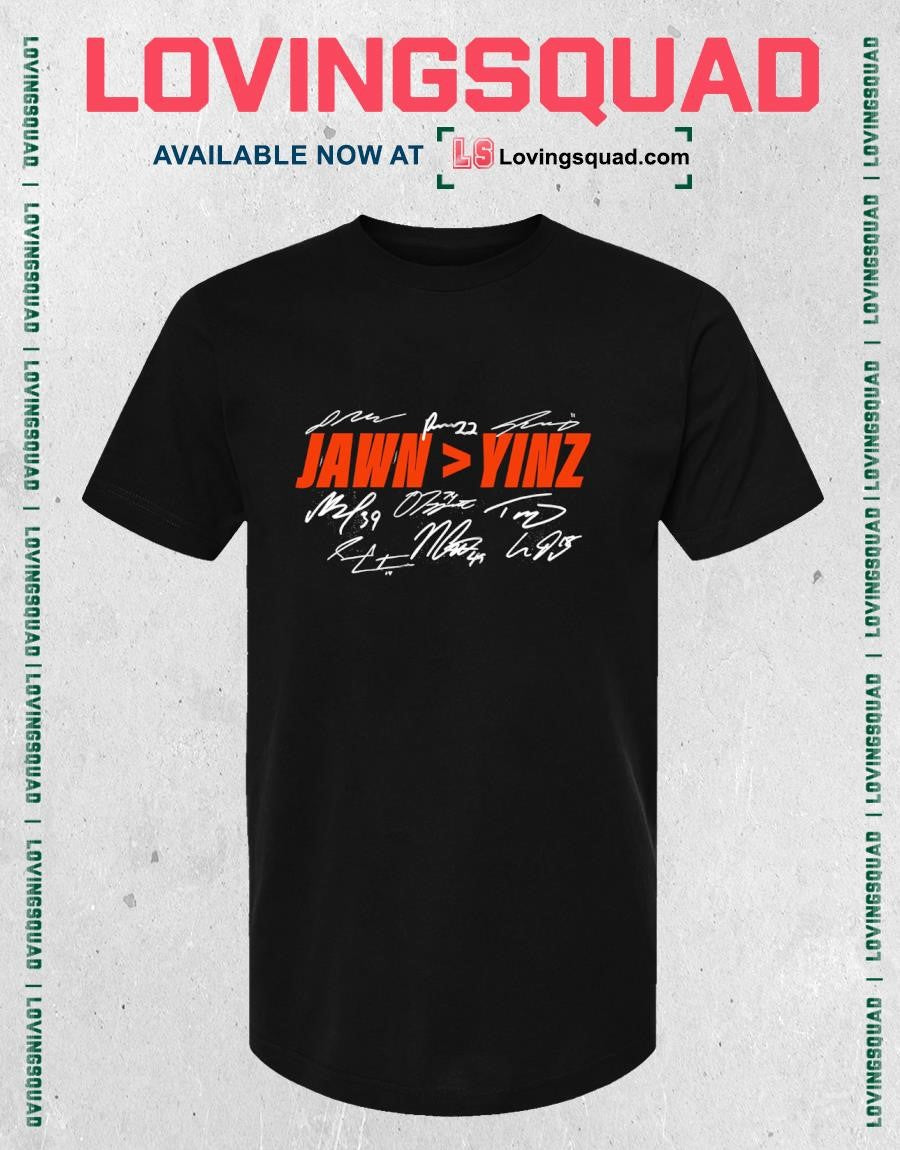 Philadelphia Hockey Jawn Yinz Signatures shirt
