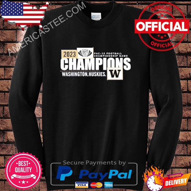 Washington Huskies Blue 84 2023 Pac-12 Football Conference Champions Locker Room T-Shirt