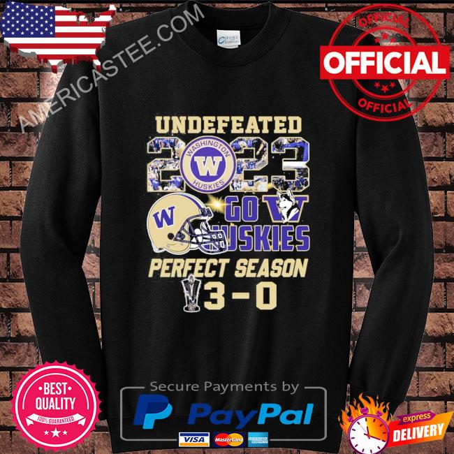 Washington Huskies Undefeated Go Huskies Perfect Season T-Shirt