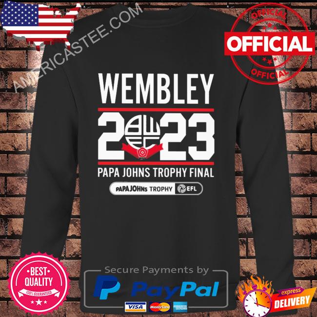 Wembley 2023 papa johns trophy final shirt