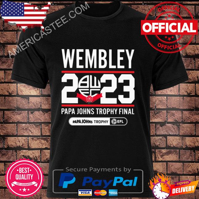 Wembley 2023 papa johns trophy final shirt