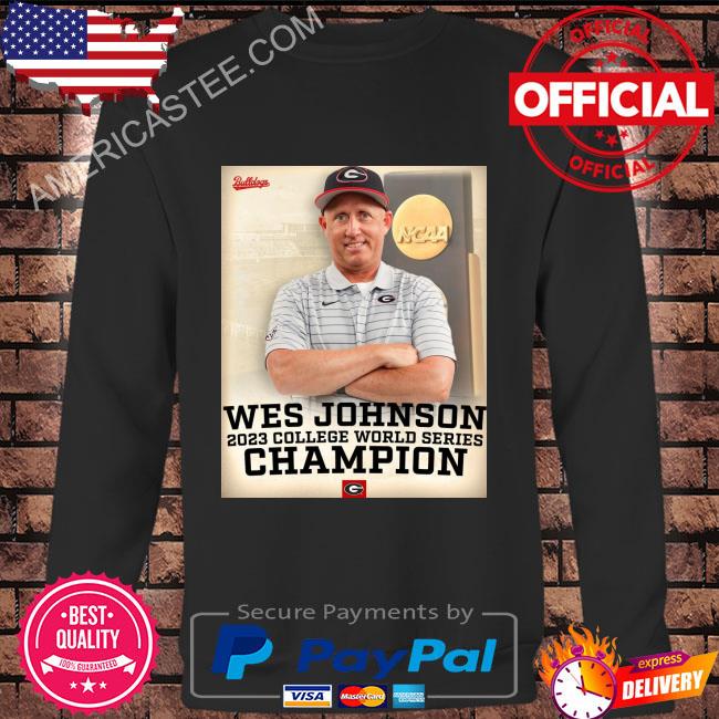Wes johnson Georgia baseball 2023 college world series champion shirt