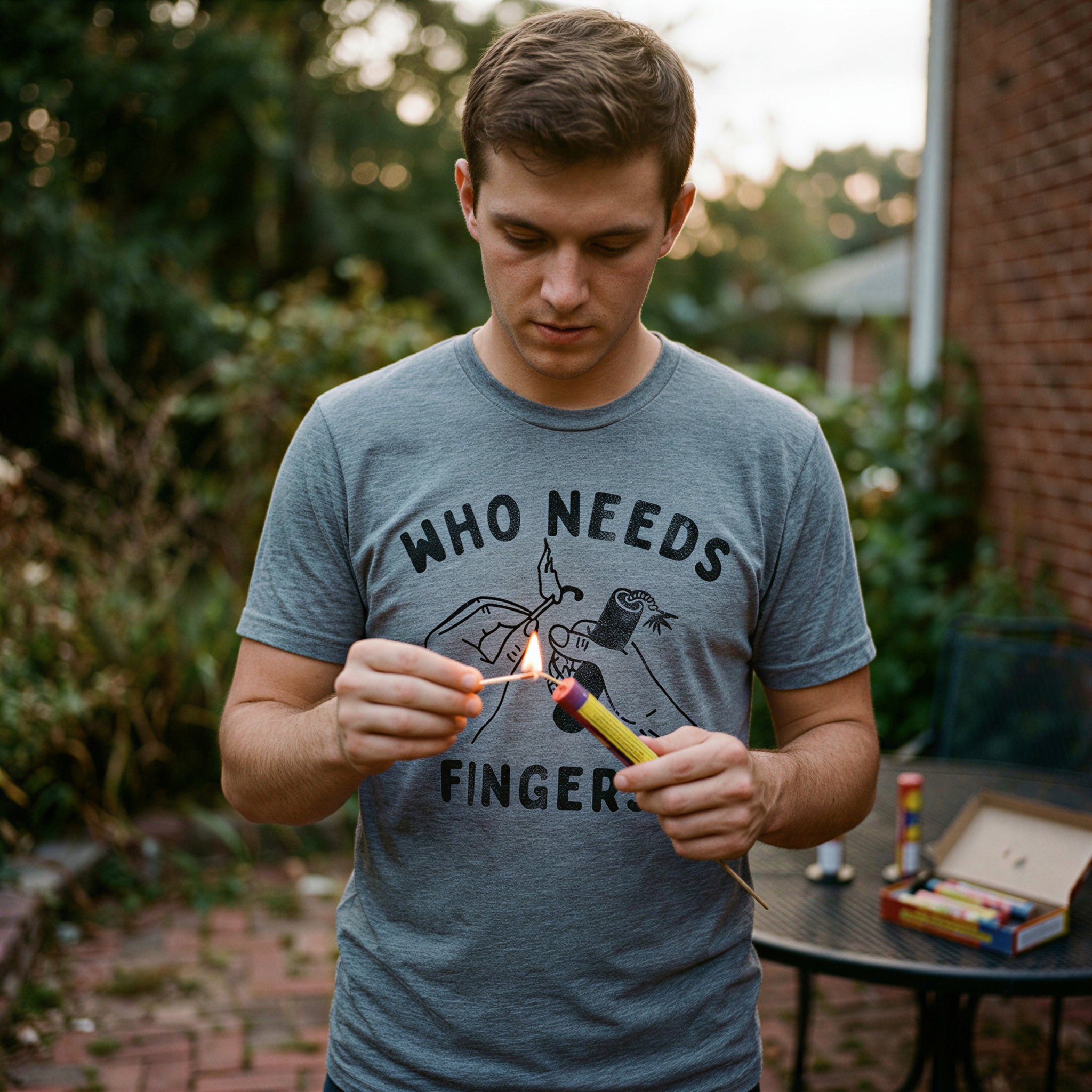 Who Needs Fingers Men's T Shirt