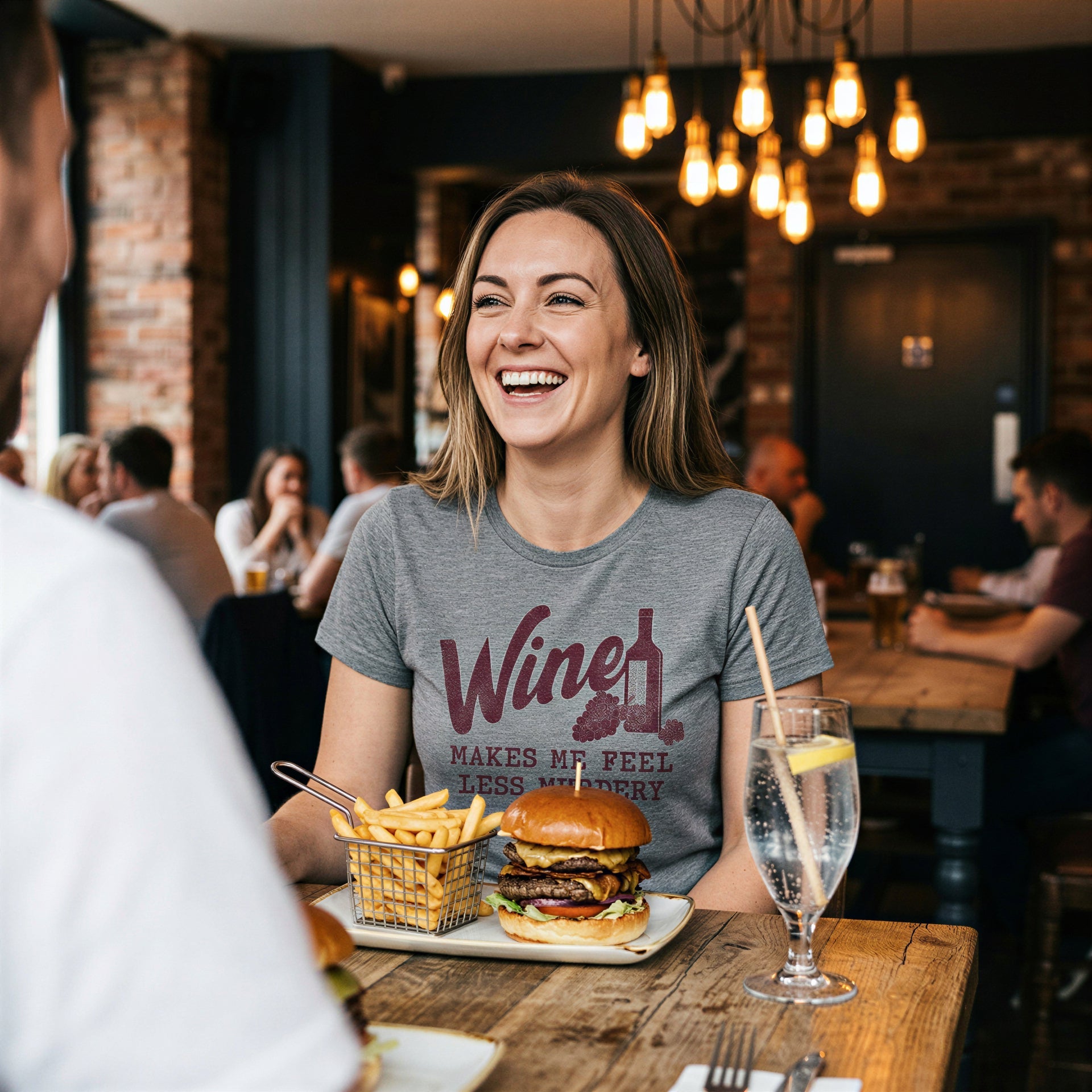 Wine Makes Me Feel Less Murdery Women's T Shirt