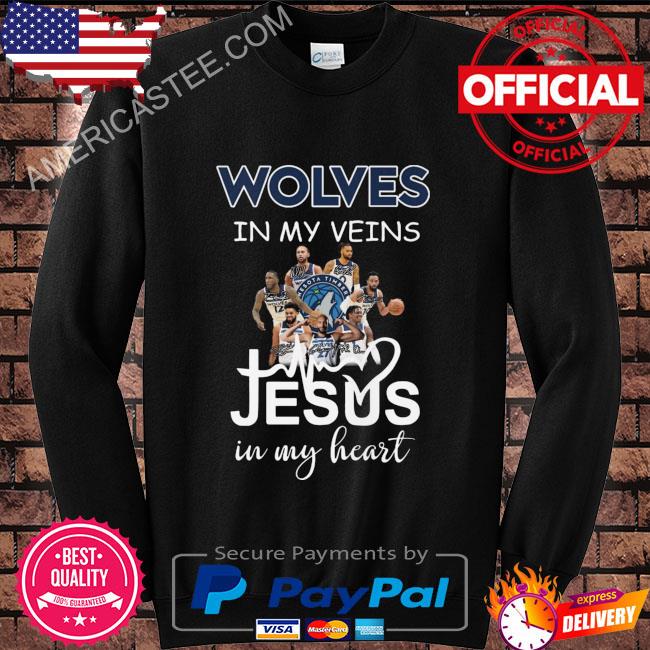 Wolves in my veins jesus in my heart signatures 2023 shirt