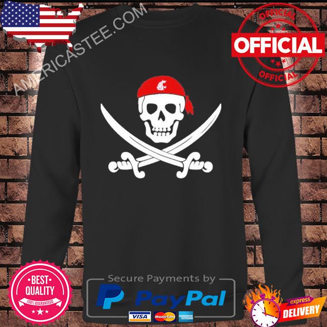 Wsu Golf Pirate Skull Skeleton Shirt