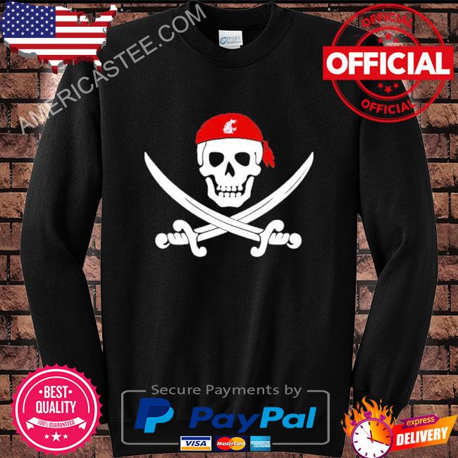 Wsu Golf Pirate Skull Skeleton Shirt