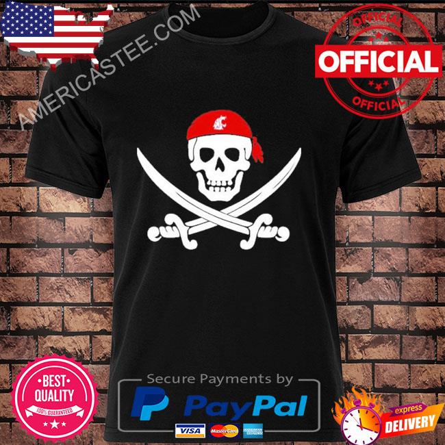 Wsu Golf Pirate Skull Skeleton Shirt