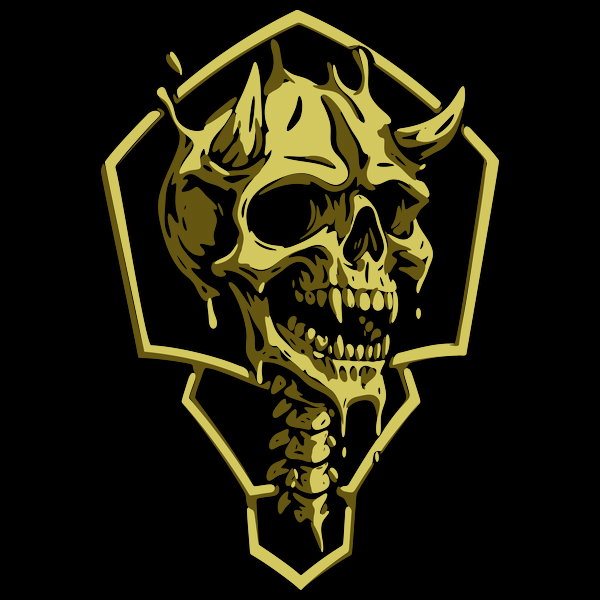 Yellow Skull Horns